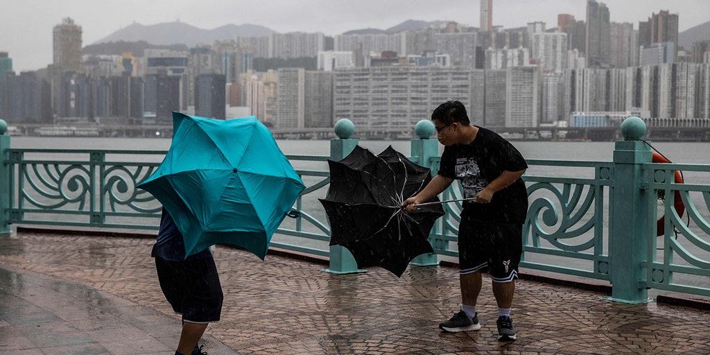 Typhoon Saola injures dozens while 70-mph winds blasted Hong Kong | Fox ...