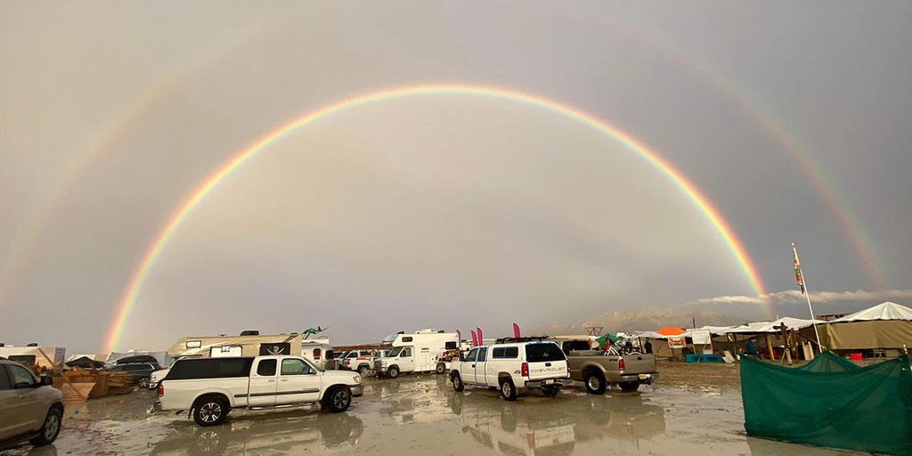 Die Reise zum Burning Man verzögerte sich aufgrund von Gewittern