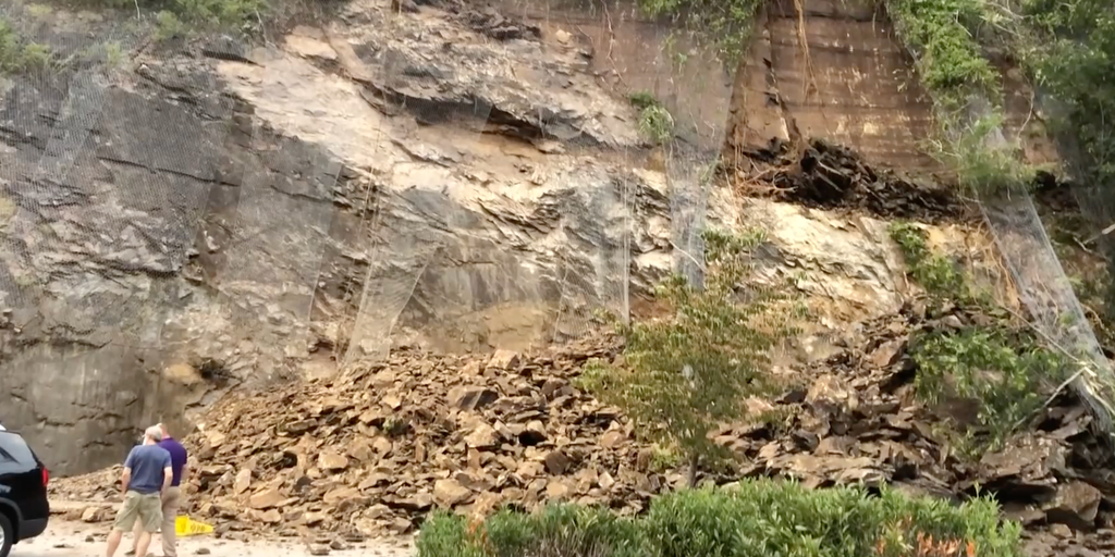 rockslide erosion