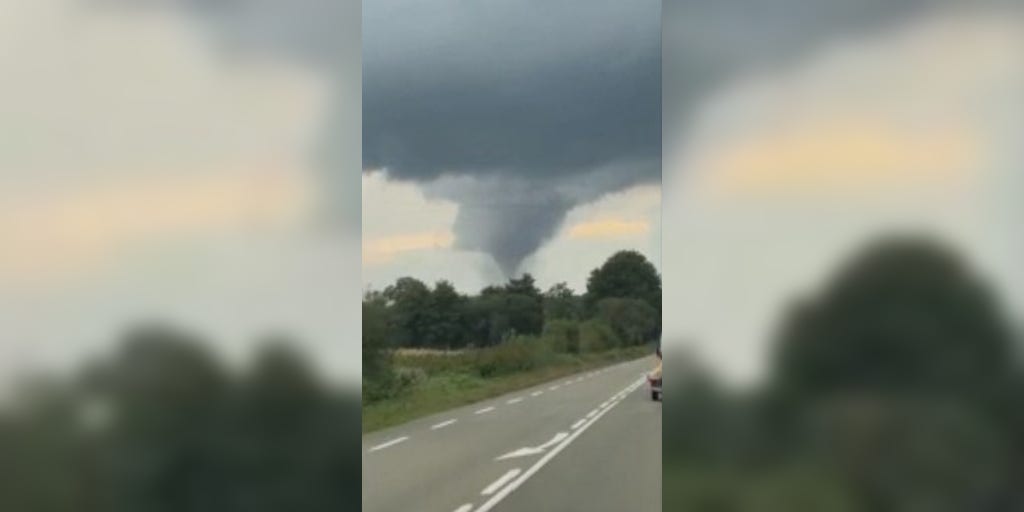 See the rare tornado that ripped through French countryside Fox Weather
