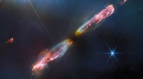 Baby star's supersonic outflow captured in stunning detail by Webb telescope