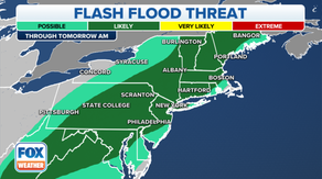 Northeast flooding threat completes weekend washout with more heavy rain in Mid-Atlantic
