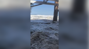 Child swept out to sea after freak wave crashes into South African restaurant