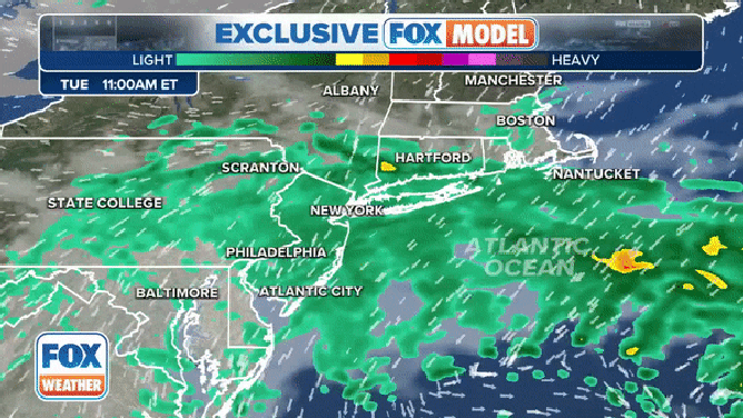 The exclusive FOX Model showing weather conditions through Wednesday, September 27, 2023.