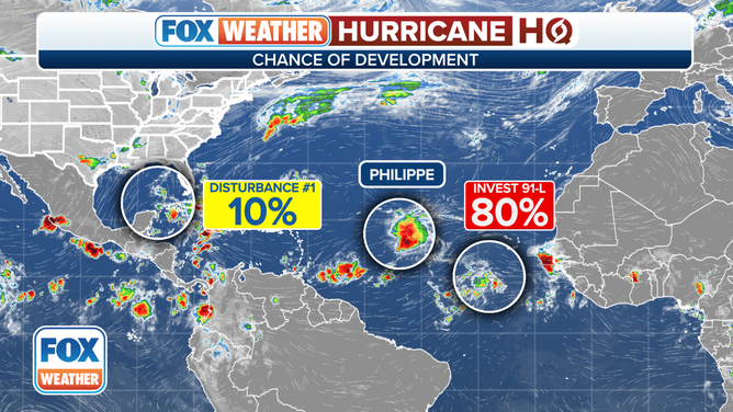 An overview of the tropical Atlantic Ocean on Monday, September 25, 2023.