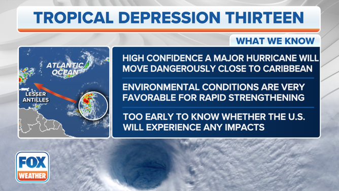 Tropical Depression Thirteen Forms In The Atlantic; Likely To Become ...