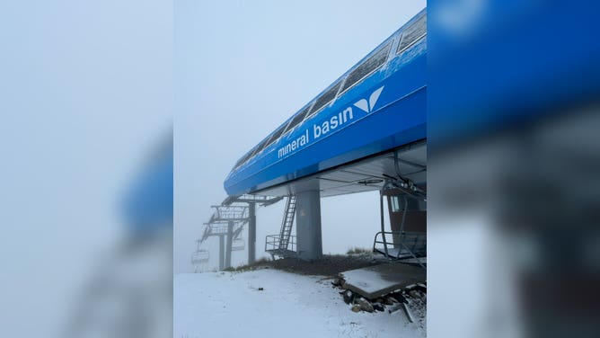 About an inch of fresh snow fell at Snowbird ski resort on Sept. 4, 2023.