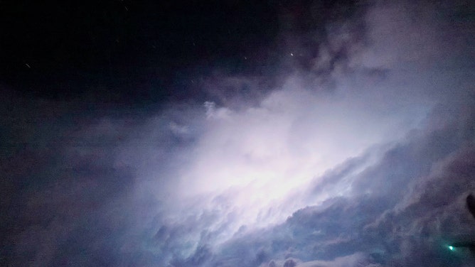 Air Force Reserve 53rd Weather Reconnaissance Squadron’s hurricane hunters took a flight Thursday night inside the eye of Category 5 Hurricane Lee.