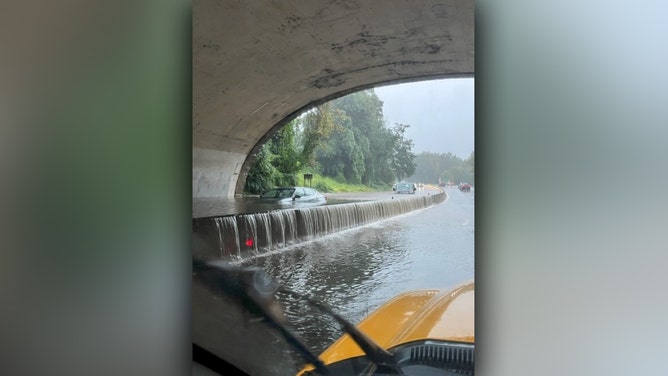 NYSDOT crews actively patrolling downstate roadways to monitor the flood conditions and clear debris from travel lanes and culverts to keep traffic and water flowing as efficiently as possible.