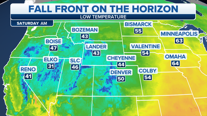 Cooler air will arrive, bringing some places the coolest temperatures in months as the season starts on Saturday morning.