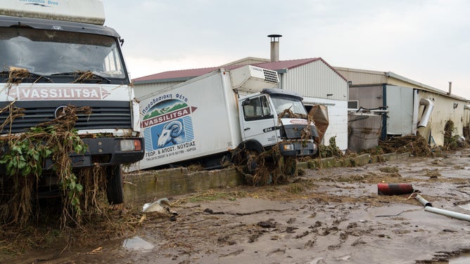 Flood Damage As Heavy Rains and Thunderstorms Hit Greece