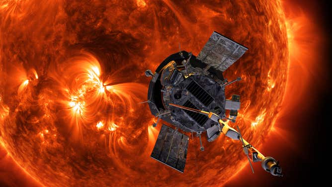 Artist’s concept of the Parker Solar Probe spacecraft approaching the sun. Launching in 2018, Parker Solar Probe will provide new data on solar activity and make critical contributions to our ability to forecast major space-weather events that impact life on Earth.