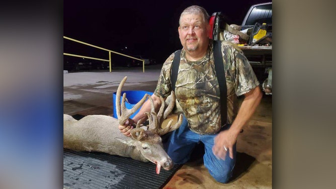 Bow hunter Kelly Moore of Shell Knob, Missouri shot an 18-point antlered doe in Barry County after waiting more than three hours in 80-degree weather.
