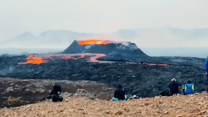 The volcano Litli-Hrutur in Iceland.