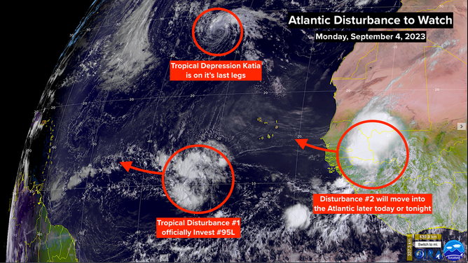 Atlantic Disturbance to Watch. Sept. 4, 2023.