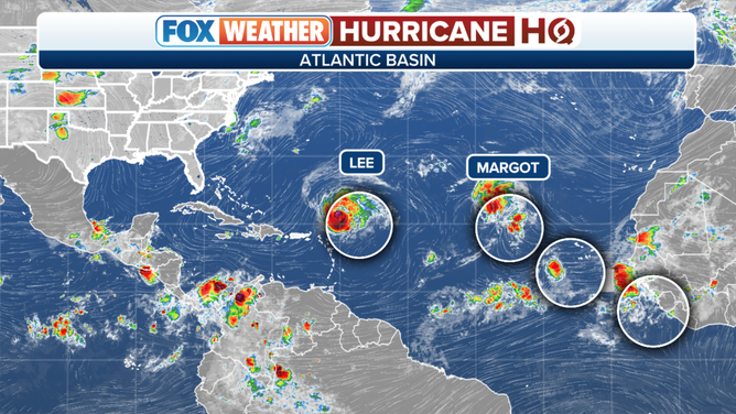 Tropical overview with Lee, Margot and two areas to watch.