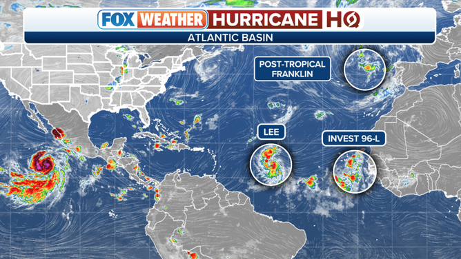 Atlantic tropical activity overview.