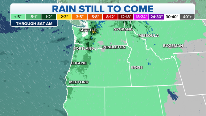 West Coast Rain Forecast