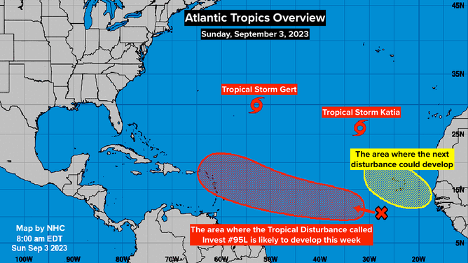 Atlantic tropical overview on Sunday, Sept. 3.