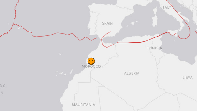 Earthquake map