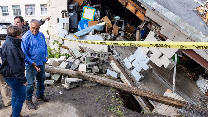 Flash flooding in Leominster, Mass.
