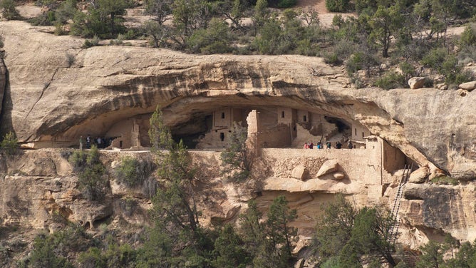 Balcony House, the most adventurous cliff dwelling tour. The view from the Soda Canyon Overlook Trail in Mesa Verde National Park. 
