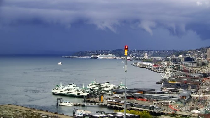 Storm clouds over Seattle
