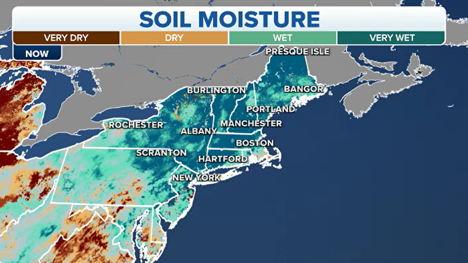 Estimated soil moisture