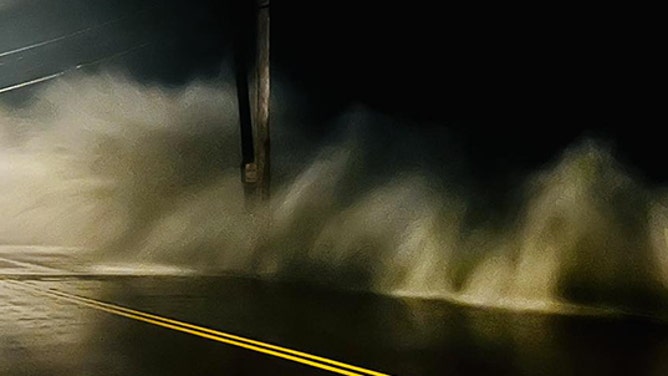 Big waves in Wells, Maine from Post Tropical Cyclone Lee