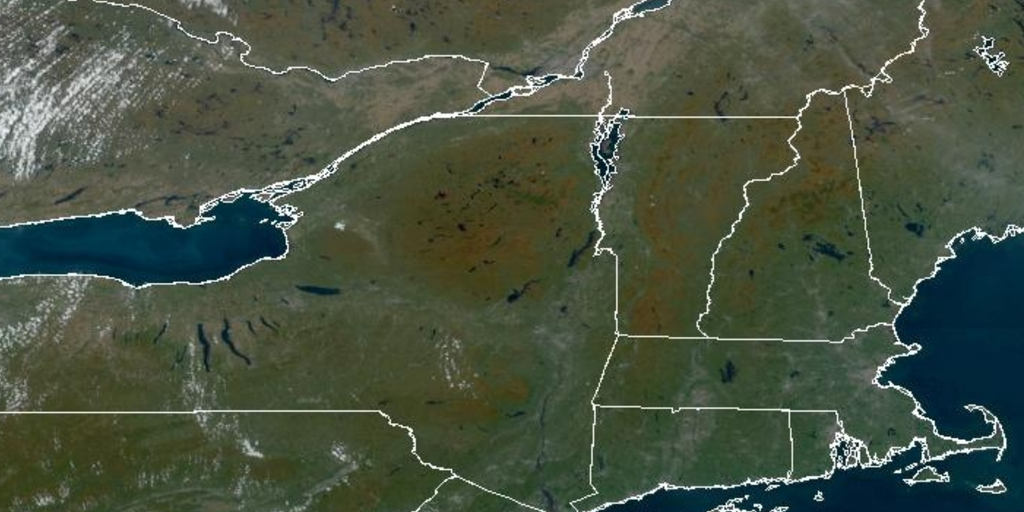 See fall foliage from space as leaves reach peak color in Northeast