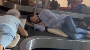 Video: Hurricane Otis forces stranded Acapulco travelers to sleep on airport baggage carousels