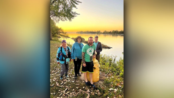 Steve Kueny, a competitive pumpkin farmer from Lebanon, Missouri, will break a Guinness World Record by paddling 39.17 miles in a 1,280-pound pumpkin named Huckle Berry.