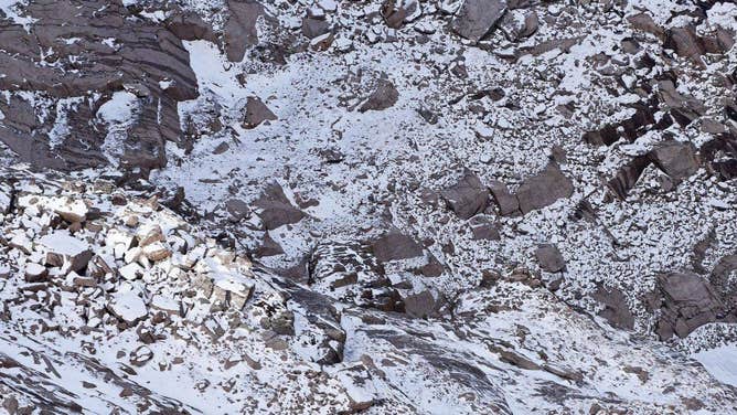 Snow on the terrain.