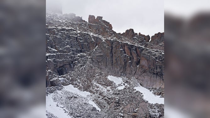Snow on the terrain.
