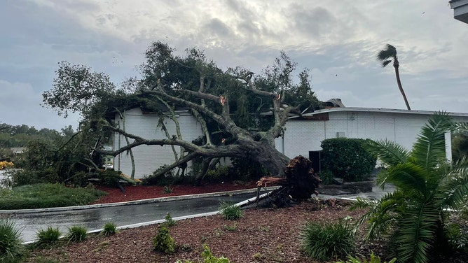 A look at the damage at Plantation Resort Golf Country Club in Crystal River, Florida, on Thursday.