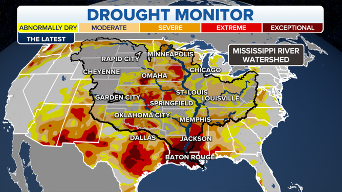 Drought in the Mississippi River Basin.
