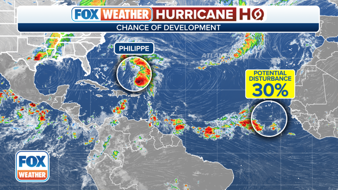 An overview of the tropical Atlantic Ocean on Thursday, October 5, 2023.