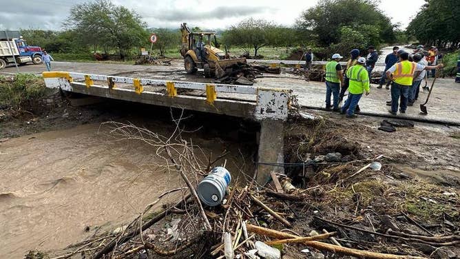 Storm damage from Lidia in the Mexican state of Jalisco.
