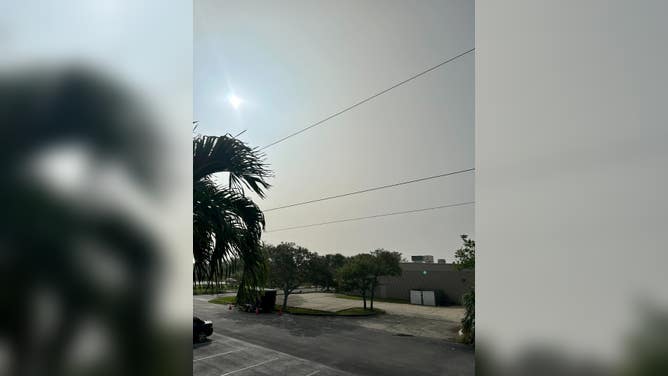 Canadian wildfire smoke creates a haze over Indian Harbour Beach, Fla. on Oct. 3, 2023. (Image: Steven Yablonski/FOX Weather)