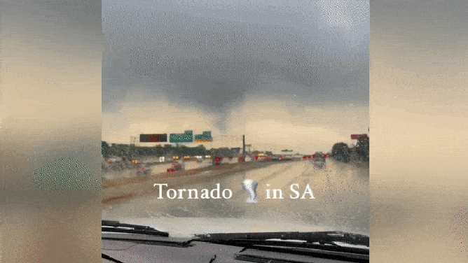 Tornado in San Antonio, Texas. Oct. 26, 2023.