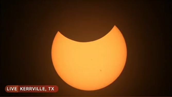 Solar eclipse visible from Texas