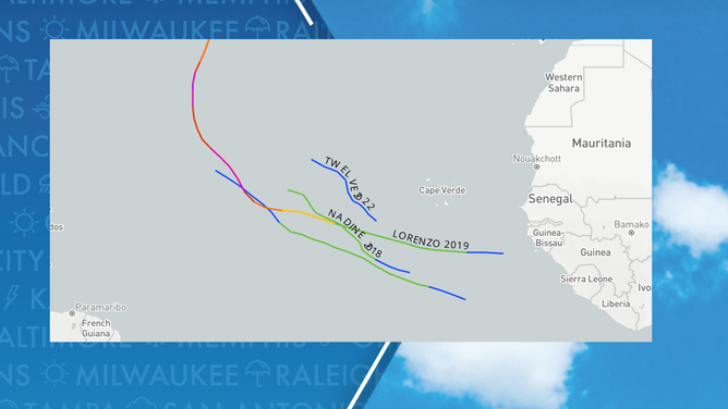 Late season development off the African coast since 2015