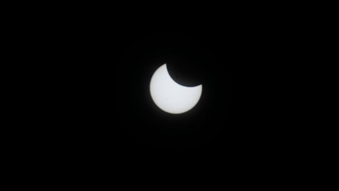 Solar eclipse seen from Wyoming