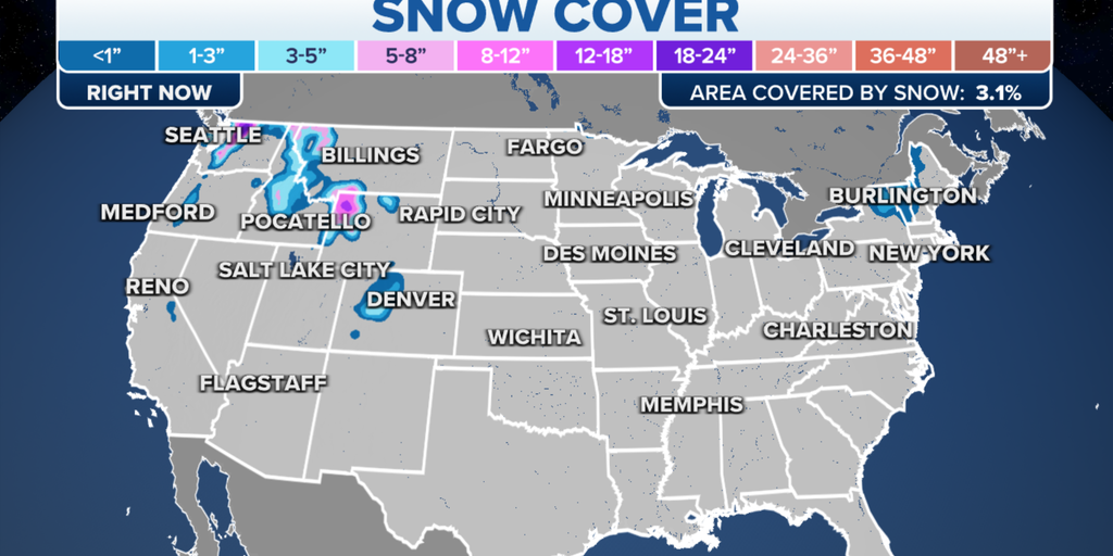 U.S. Snow Cover for This Time of Year Is Least Expansive in 17 Years