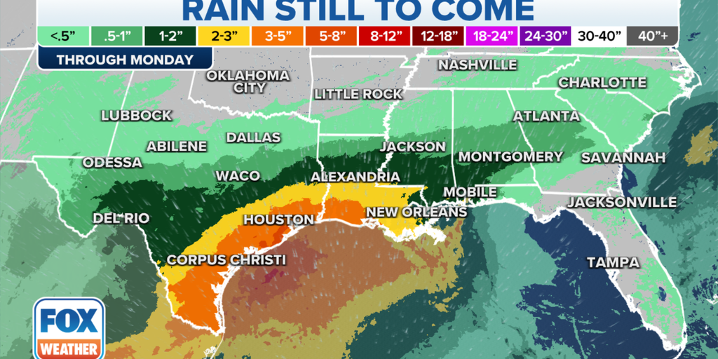 Heavy Rain Forecast as Cold Front Hits Drought-Stricken South this Weekend