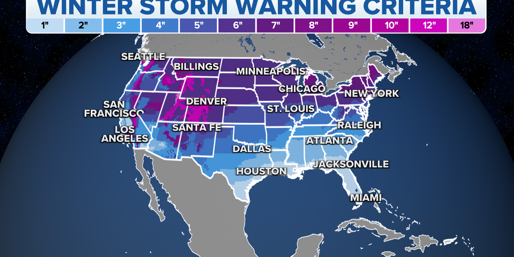 Winter Storm Warning Criteria For US Revamped By National Weather Service