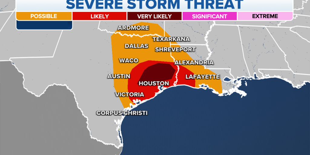 Texas faces tornado threat as needed rain returns to South by Thursday