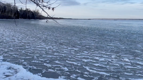 Watch: Pancake ice floats on Lake Superior as temperatures plunge to zero