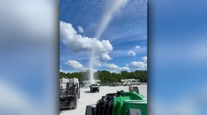 Watch: Massive dust devil spins through Florida work site