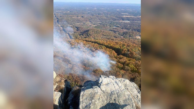 Wildfire smoke in Georgia. Nov. 7, 2023.